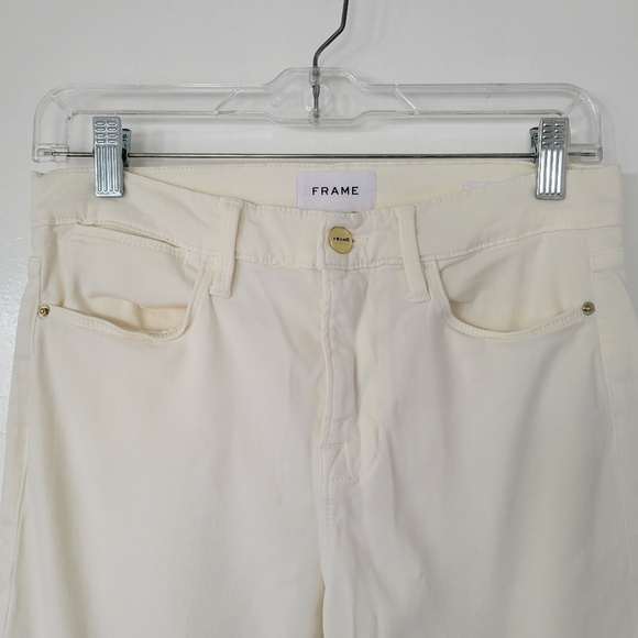 Frame le high skinny Pant in Cream color Size 29 - Picture 8 of 8